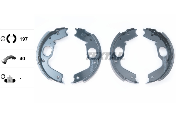 TEXTAR 91056900 Bremsbackensatz, Feststellbremse