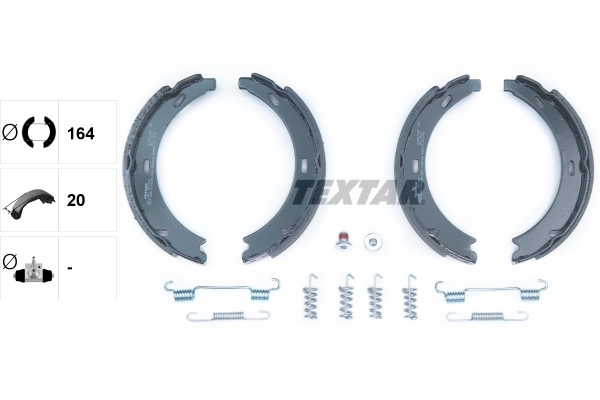 TEXTAR 91057100 Bremsbackensatz, Feststellbremse