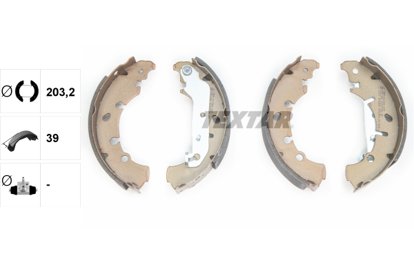 TEXTAR 91057300 Bremsesko sett