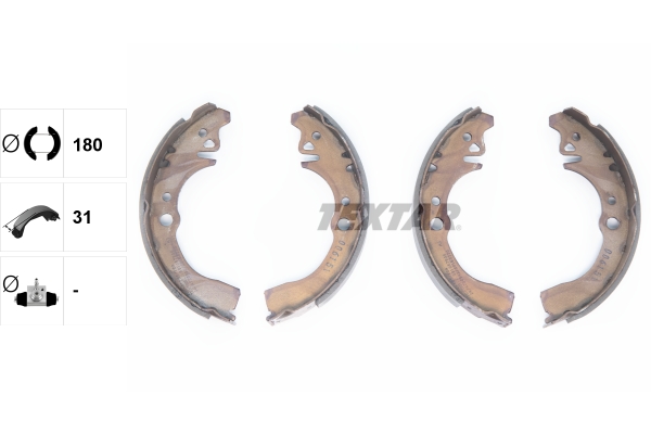 TEXTAR 91057500 Bremsbackensatz