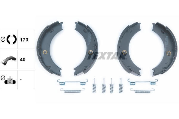 TEXTAR 91057900 Bremsbackensatz, Feststellbremse