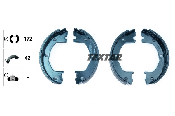 TEXTAR 91059000 Bremsbackensatz, Feststellbremse