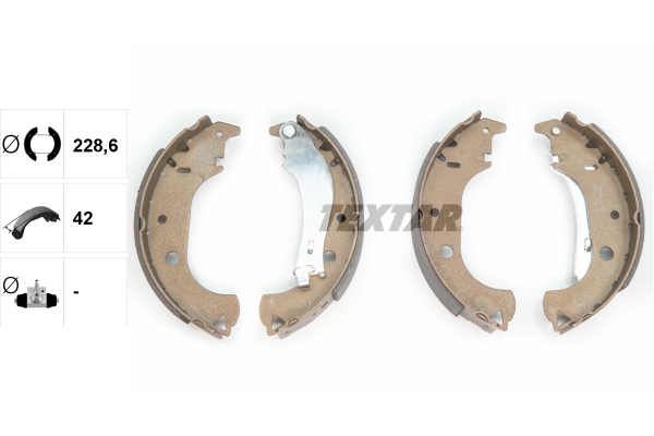TEXTAR 91059900 Bremsbackensatz