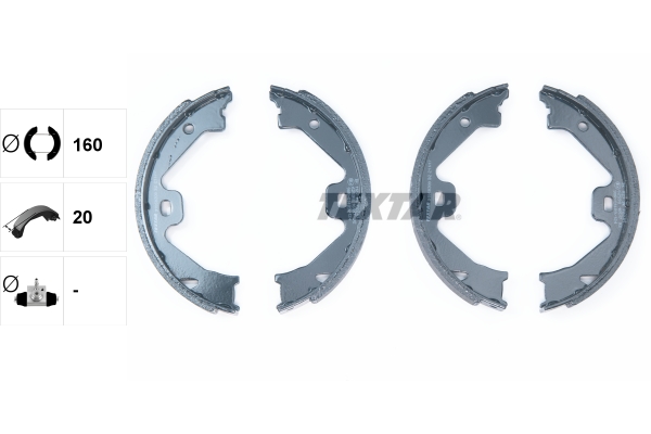 TEXTAR 91060300 Bremsbackensatz, Feststellbremse