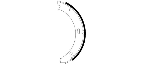 TEXTAR 91060800 Bremsbackensatz, Feststellbremse