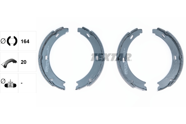 TEXTAR 91060800 Bremsbackensatz, Feststellbremse