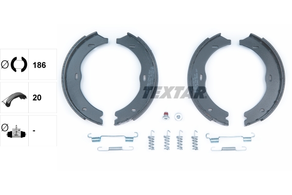 TEXTAR 91061900 Bremsbackensatz, Feststellbremse