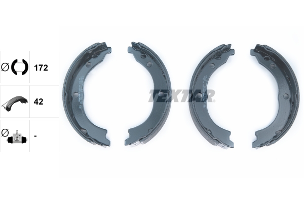 TEXTAR 91062100 Bremsbackensatz, Feststellbremse