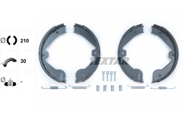 TEXTAR 91062400 Bremsbackensatz, Feststellbremse