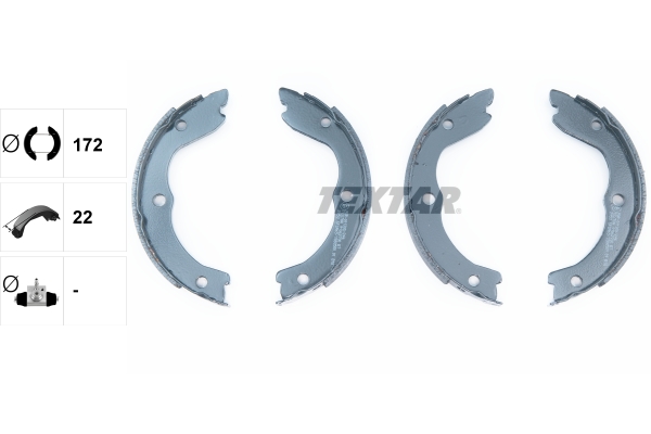 TEXTAR 91062700 Bremsbackensatz, Feststellbremse