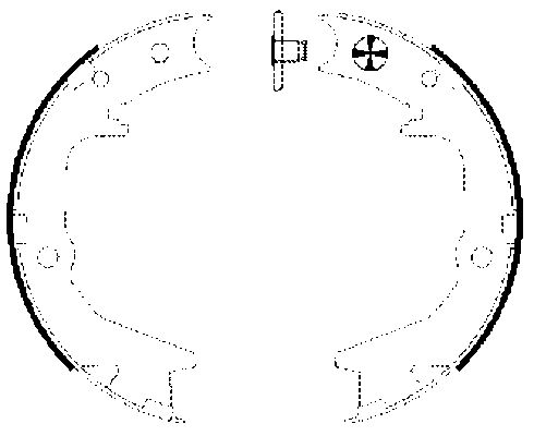 TEXTAR 91063000 Bremsbackensatz, Feststellbremse