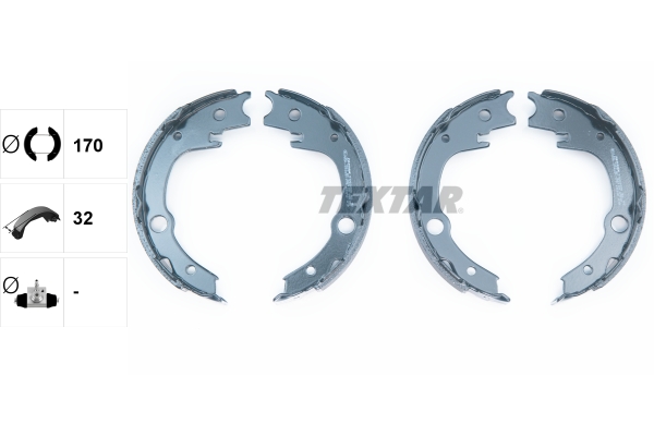 TEXTAR 91063200 Bremsbackensatz, Feststellbremse