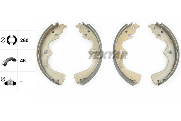 TEXTAR 91064100 Bremsbackensatz