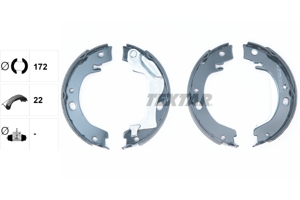 TEXTAR 91066500 Bremsbackensatz, Feststellbremse