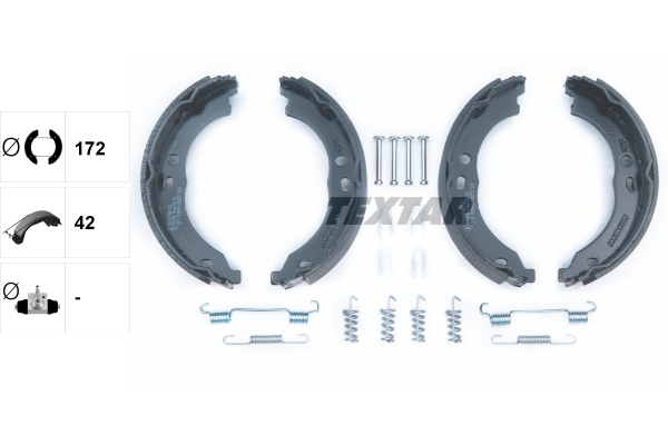 TEXTAR 91066700 Bremsbackensatz, Feststellbremse