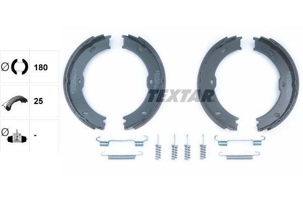 TEXTAR 91066800 Bremsbackensatz, Feststellbremse