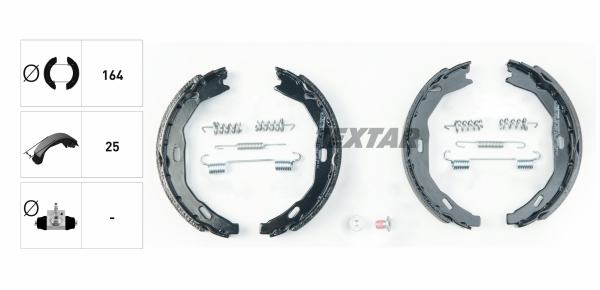 TEXTAR 91066900 Bremsbackensatz, Feststellbremse