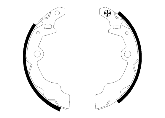 TEXTAR 91067700 Bremsbackensatz