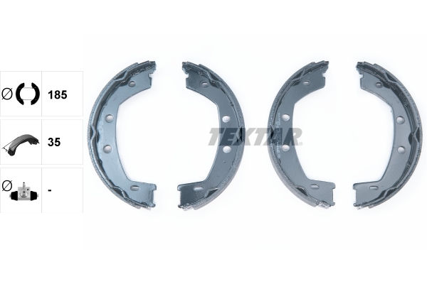 TEXTAR 91067800 Bremsbackensatz, Feststellbremse