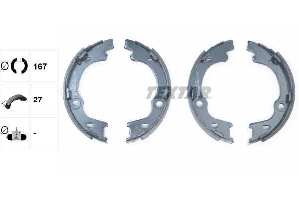 TEXTAR 91068100 Bremsbackensatz, Feststellbremse
