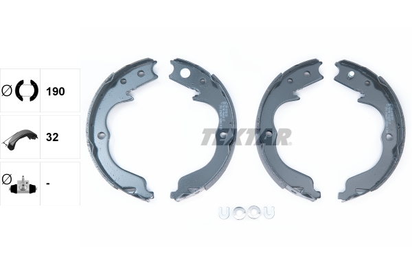 TEXTAR 91068300 Bremsbackensatz, Feststellbremse