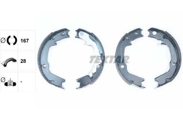 TEXTAR 91068500 Bremsbackensatz, Feststellbremse
