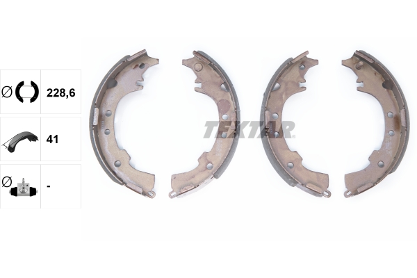 TEXTAR 91068600 Bremsbackensatz