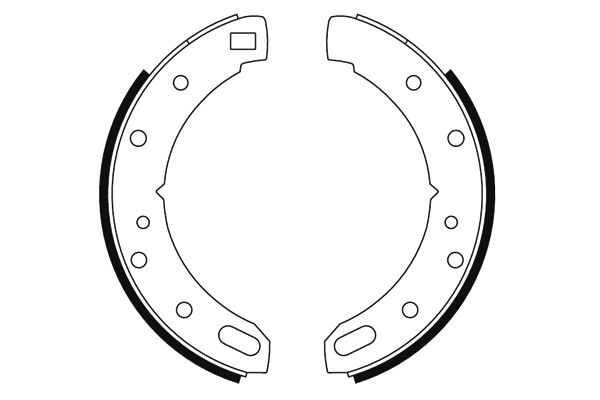 TEXTAR 91069400 Bremsbackensatz, Feststellbremse