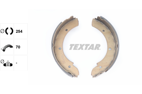 TEXTAR 91069500 Bremsbackensatz, Feststellbremse