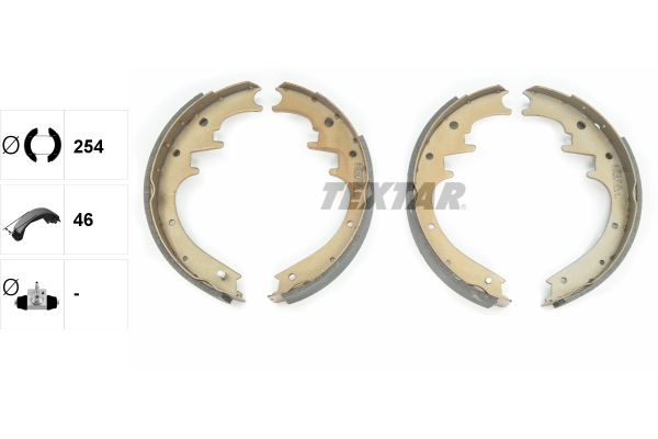 TEXTAR 91069700 Bremsbackensatz