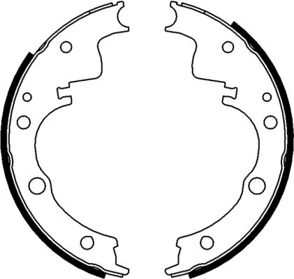 TEXTAR 91069800 Bremsbackensatz