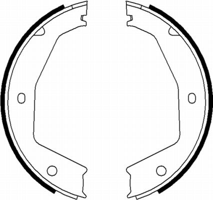 TEXTAR 91070100 Bremsbackensatz, Feststellbremse