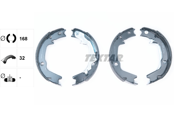 TEXTAR 91070300 Bremsbackensatz, Feststellbremse