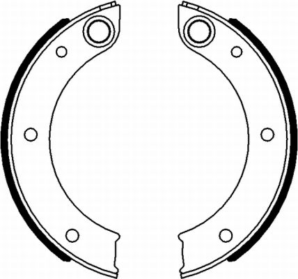 TEXTAR 91071200 Bremsbackensatz, Feststellbremse