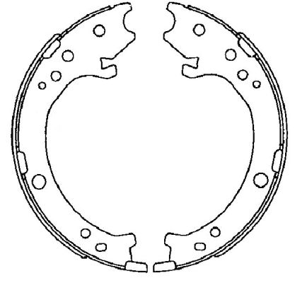 TEXTAR 91072200 Bremsbackensatz, Feststellbremse
