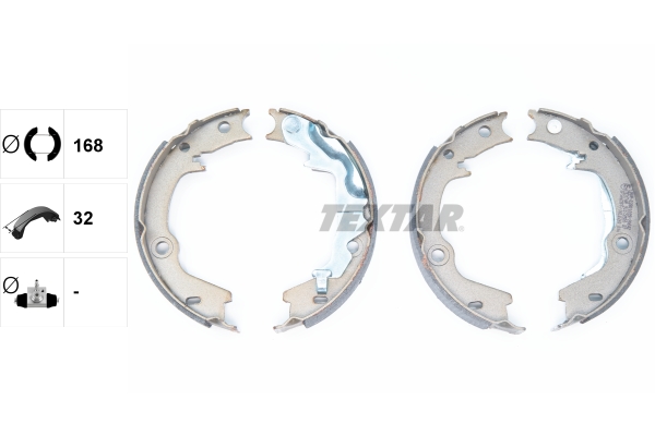 TEXTAR 91072500 Bremsbackensatz, Feststellbremse