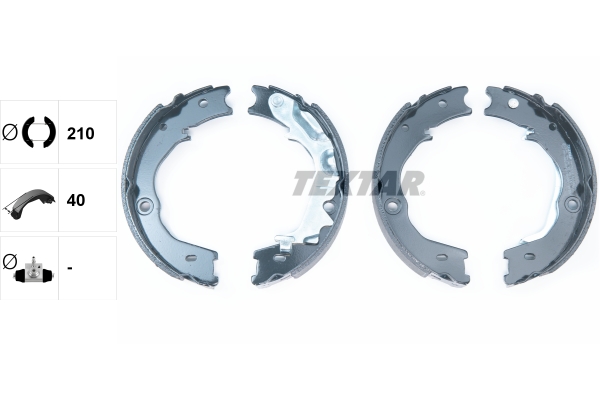 TEXTAR 91072700 Bremsbackensatz, Feststellbremse