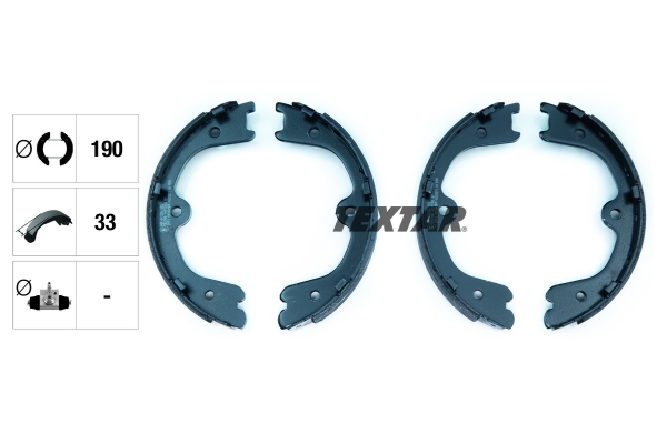 TEXTAR 91073100 Bremsbackensatz, Feststellbremse