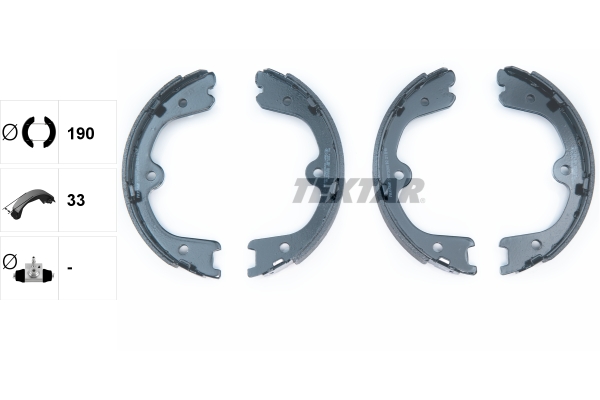 TEXTAR 91073200 Bremsbackensatz, Feststellbremse