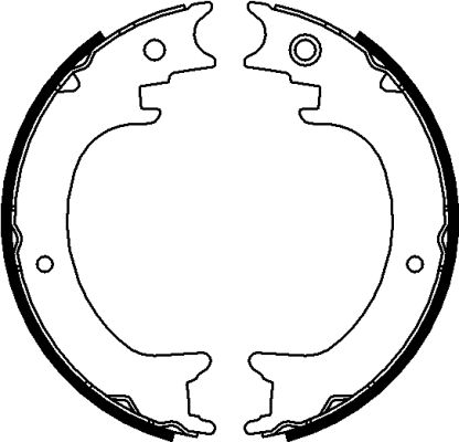TEXTAR 91073900 Bremsbackensatz, Feststellbremse