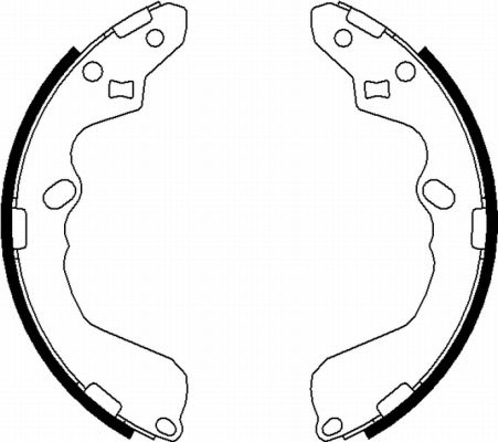 TEXTAR 91075500 Bremsbackensatz