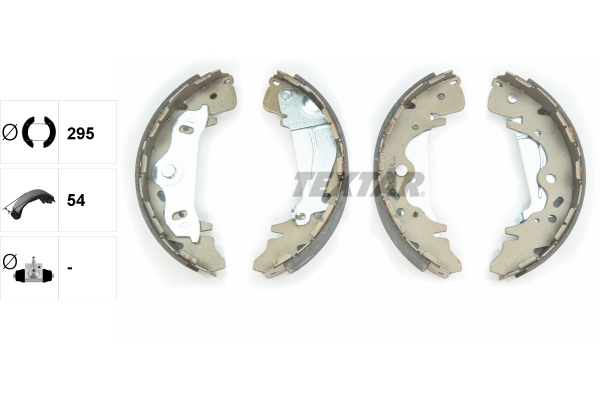 TEXTAR 91075800 Bremsbackensatz