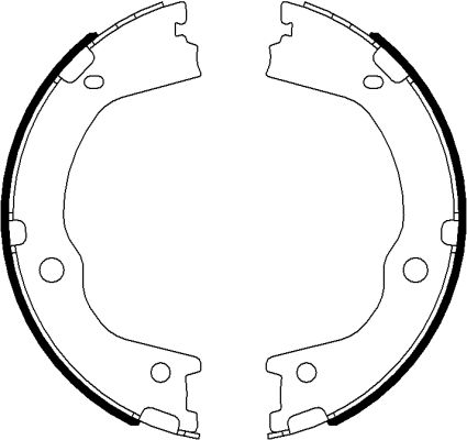 TEXTAR 91075900 Bremsbackensatz, Feststellbremse
