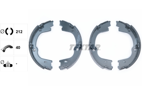 TEXTAR 91076000 Bremsbackensatz, Feststellbremse