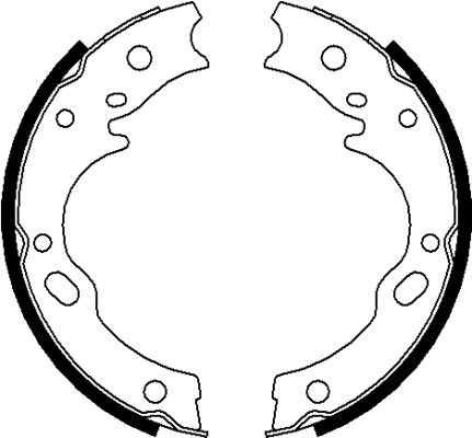 TEXTAR 91076100 Bremsbackensatz, Feststellbremse