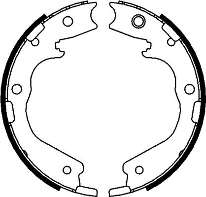 TEXTAR 91076200 Bremsbackensatz, Feststellbremse