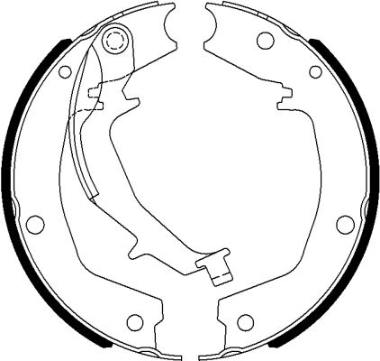 TEXTAR 91076300 Bremsbackensatz, Feststellbremse