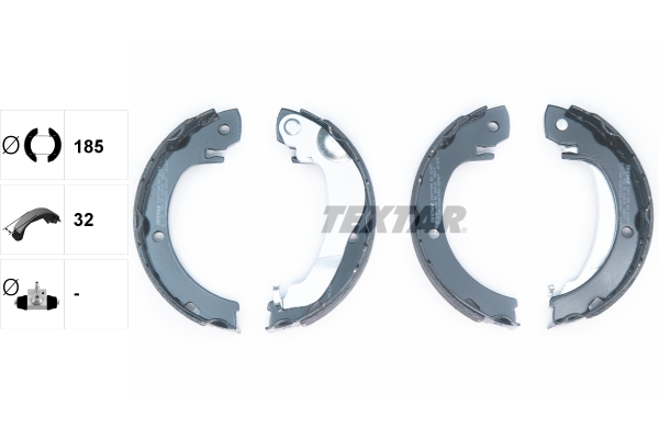 TEXTAR 91077300 Bremsbackensatz, Feststellbremse