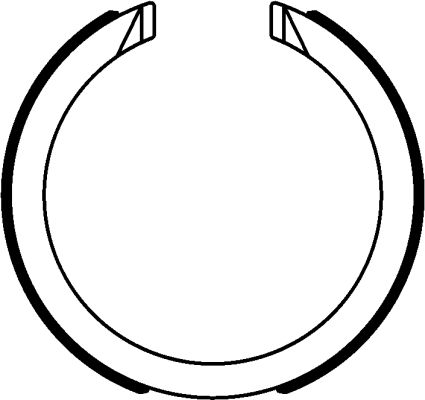 TEXTAR 91077600 Bremsbackensatz, Feststellbremse