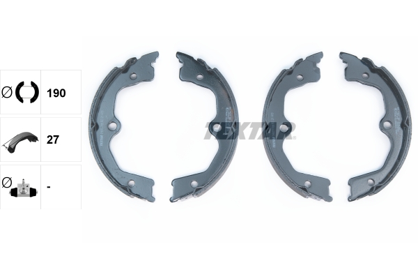 TEXTAR 91077700 Bremsbackensatz, Feststellbremse